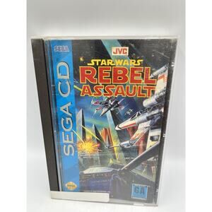 Star Wars: Rebel Assault (Sega CD, 1993) Complete with Manual